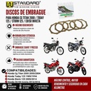 DISCO DE EMBRAGUE HONDA CG TITAN 2000/TODAY/STORM/CB150 INVICTA (5PCS) STD