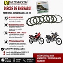DISCO DE EMBRAGUE HONDA NX 400 FALCON / XRE 300 (6+1) STD