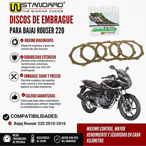 DISCO DE EMBRAGUE BAJAJ ROUSER 220 STD
