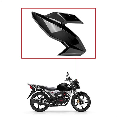 CACHA OPTICA LATERAL HONDA GLH150 GAUCHA NEGRO LADO DERECHO MTC