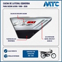CACHA LATERAL IZQUIERDA SUZUKI AX100 GRIS MTC