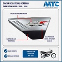 CACHA LATERAL DERECHA SUZUKI AX100 GRIS MTC