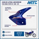 CACHA LATERAL DERECHA HONDA STORM 125 AZUL MTC