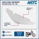 CACHA BAJO ASIENTO HONDA XR150L BLANCO LADO DERECHO MTC