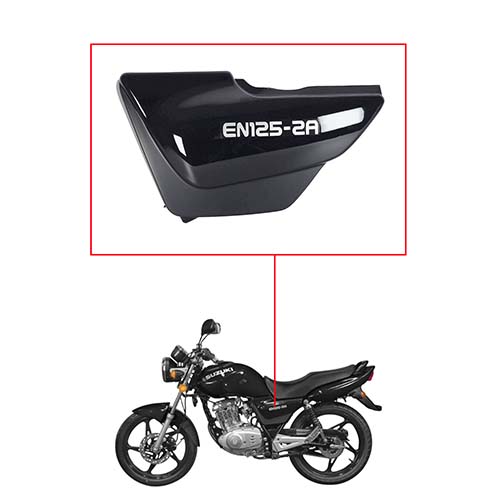 CACHA LATERAL SUZUKI EN125-2A NEGRO LADO IZQUIERDO MTC
