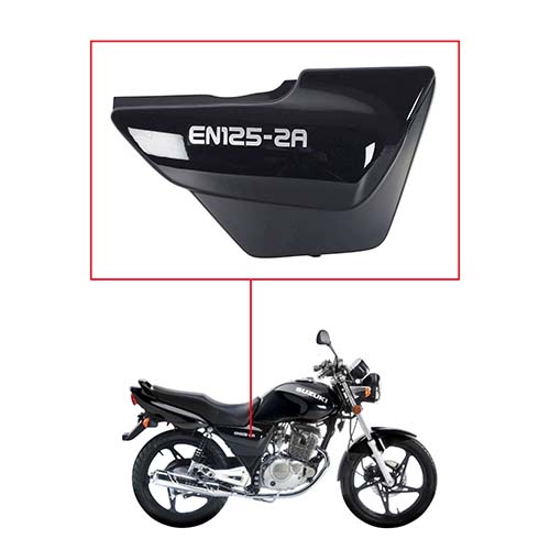 CACHA LATERAL SUZUKI EN125-2A NEGRO LADO DERECHO MTC