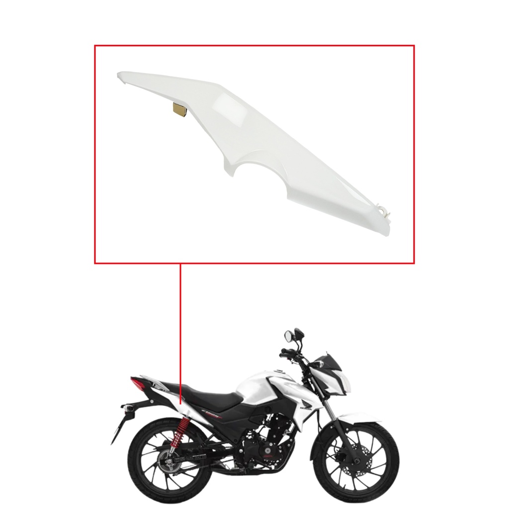 CACHA BAJO ASIENTO HONDA CB125 TWISTER BLANCO LADO DERECHO MTC
