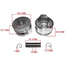 KIT CILINDRO + PISTON HONDA CBX200/NX200 STD