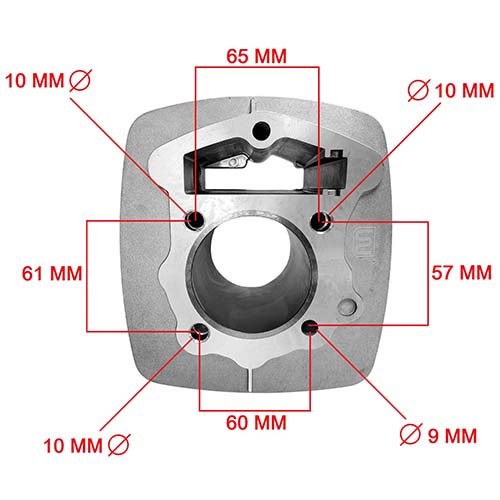 KIT CILINDRO + PISTON HONDA CBX200/NX200 STD