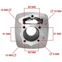 KIT CILINDRO + PISTON HONDA CBX200/NX200 STD