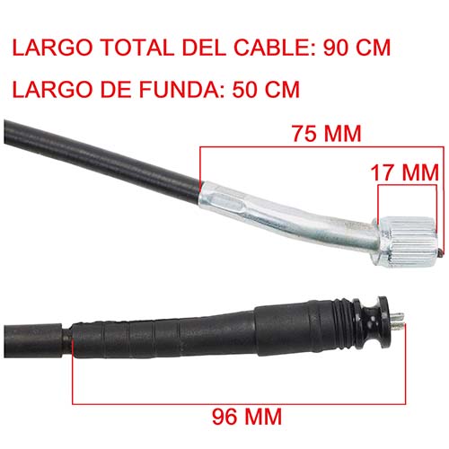 CABLE VELOCIMETRO HONDA CG TITAN 91/99/FAN STD