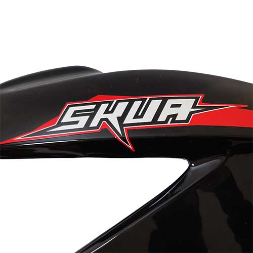 CACHA TANQUE MOTOMEL SKUA 150 V6 NEGRO LADO DERECHO OEM