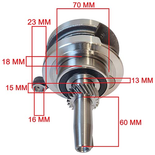 CIGUEÑAL COMPLETO MOTOMEL SKUA 250 BASE NEW/PRO VARILLERO OEM