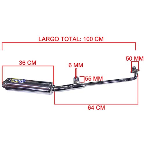 ESCAPE 237018 SPRINT GILERA SMASH 110 M/N SPR
