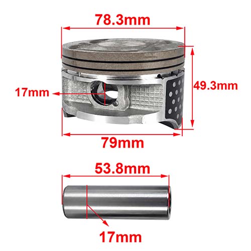 KIT CILINDRO + PISTON + AROS + KIT JUNTAS DE CILINDRO HONDA XR250 TORNADO + 290CC  POTENCIADO STD