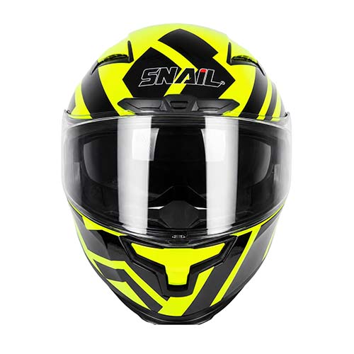 CASCO SNAIL FF871 DOBLE VISOR FLUO YELLOW/BLACK XL