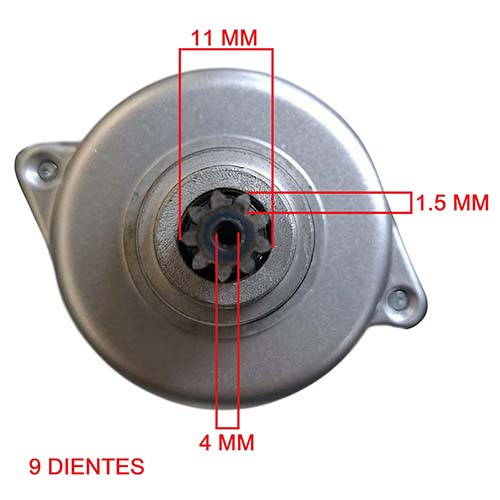 MOTOR DE ARRANQUE MOTOMEL SKUA 150V6 / NEW S2 TUBULAR OEM