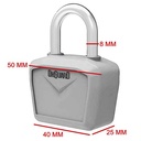 CANDADO ONGUARD 8240 NEON NEGRO 40mm