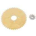 CORONA Y PIÑON ZANELLA 50 V3 PLANA CARGA / NEW FIRE (42-10) CREUSO (9424-KIT)
