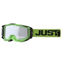 ANTIPARRA JUST1 IRIS SOLID TRACK BLACK/GREEN (MICA REPUESTO + TEAR OFF 8pcs)