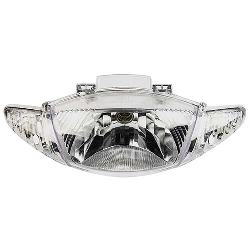 FAROL DELANTERO C/GIROS SMASH (CRISTAL+CRISTAL)/ MOTOMEL BIT /ZANELLA ZB110D Y OTRAS PLASTICA VC (464C)