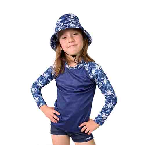 REMERA FILTRO UV NIÑO PALMERAS TALLE 10 YAKKA (4005)