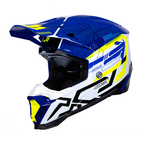 CASCO J40 MISSION FLUO YELLOW/BLUE GLOSS L JUST1