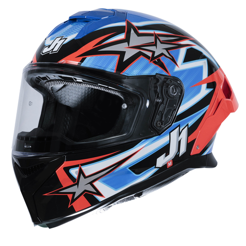 CASCO JUST1 J-STR ASTRO RED/BLUE/BLACK GLOSS L